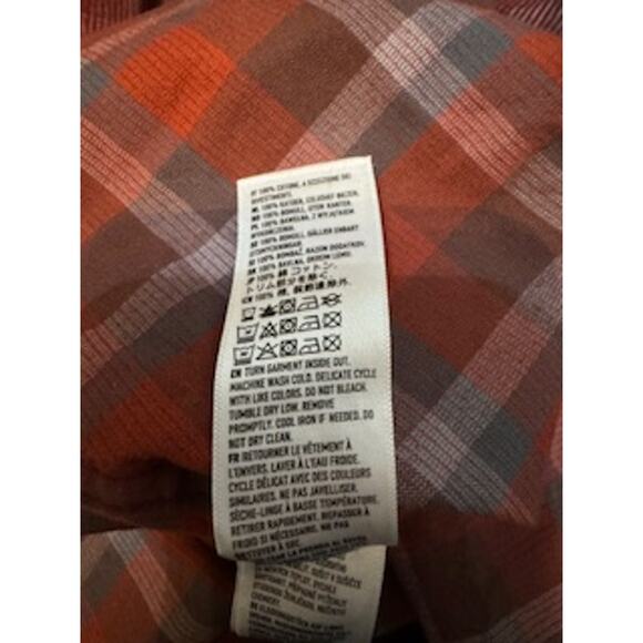 Royal Robbins Covert Cord Organic Cotton Plaid Shirt Button Down Mens Size Large - Picture 12 of 12